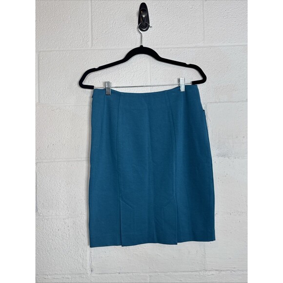 Cabi Sigourney Pencil Skirt Teal‎ Blue Size 4 Style 3220 Stretch Career - Picture 2 of 9